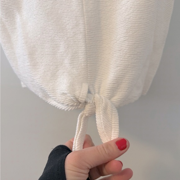 Madewell Texture & Thread Tie-Front Tank Top in White - XS - Picture 9 of 11